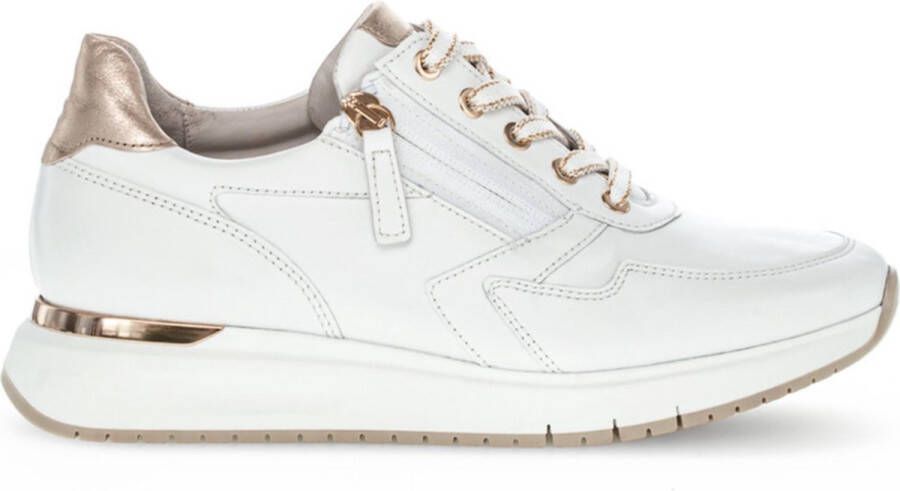 GABOR Lage Sneakers Dames 448.1 Maat: 40 Materiaal: Leer Kleur: Wit - Foto 4