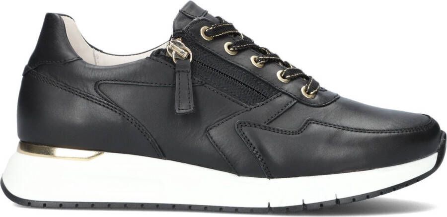 Gabor 448.1 Lage sneakers Leren Sneaker Dames Zwart