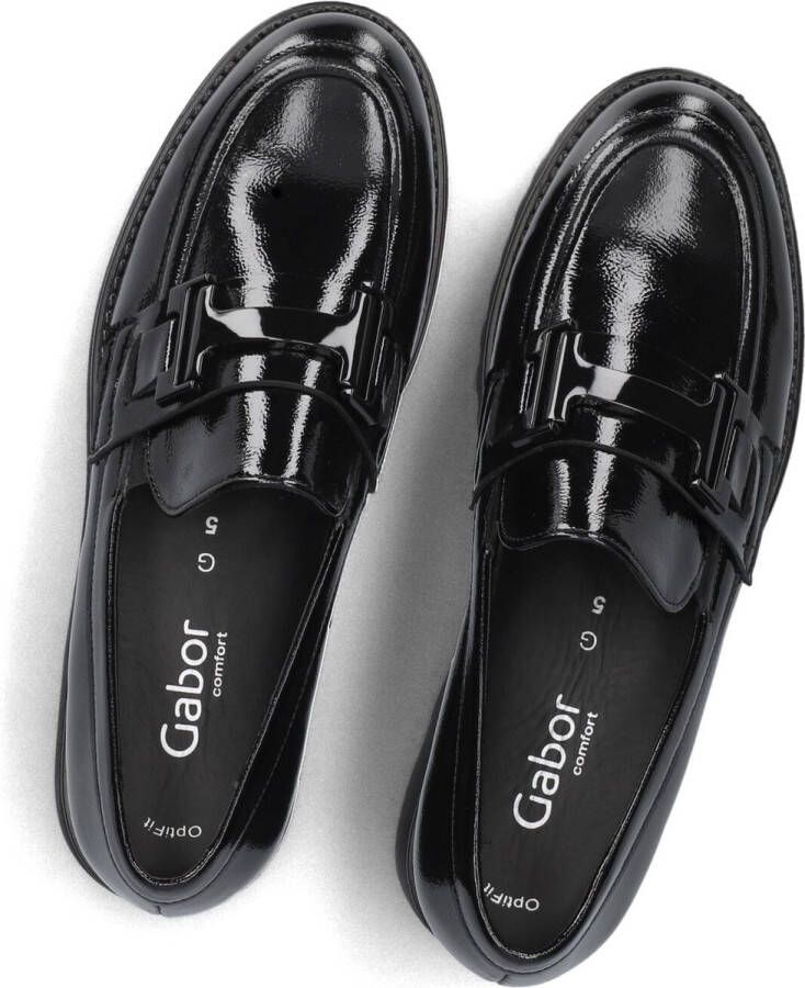 Gabor Elegante Zwarte Loafers Stijlvol Model