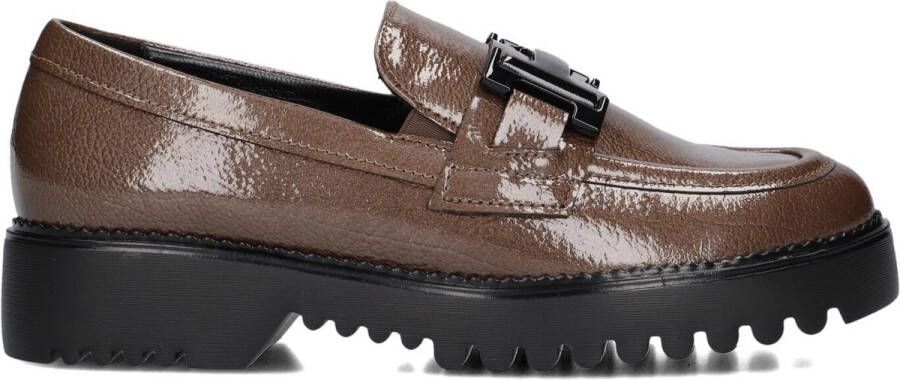 Gabor -Dames taupe donker ballerina's & mocassins
