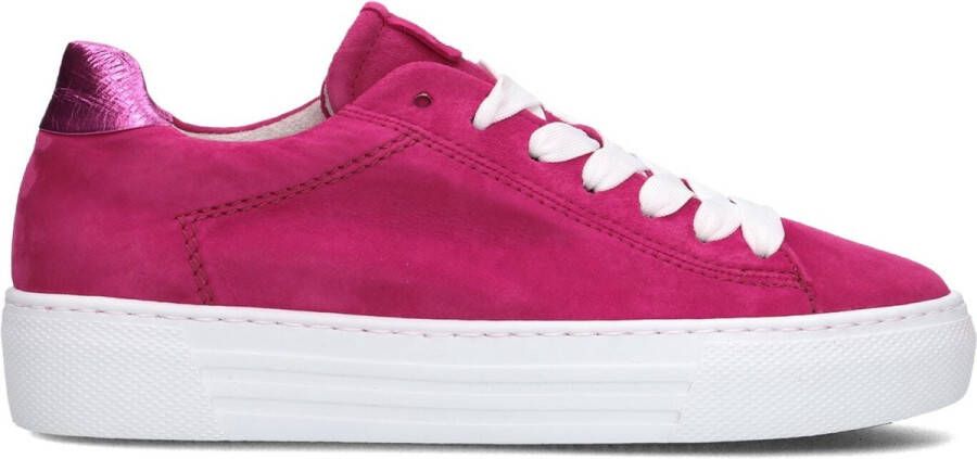 Gabor Roze Lage Sneakers met Plateau Pink Dames