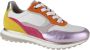 Gabor 46.375 Zilver Oranje Paars Offwhite Roze Sneaker - Thumbnail 6