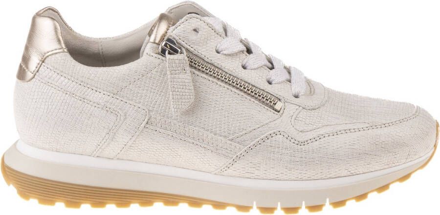 Gabor Hagedis Sneakers Satin Met White Dames