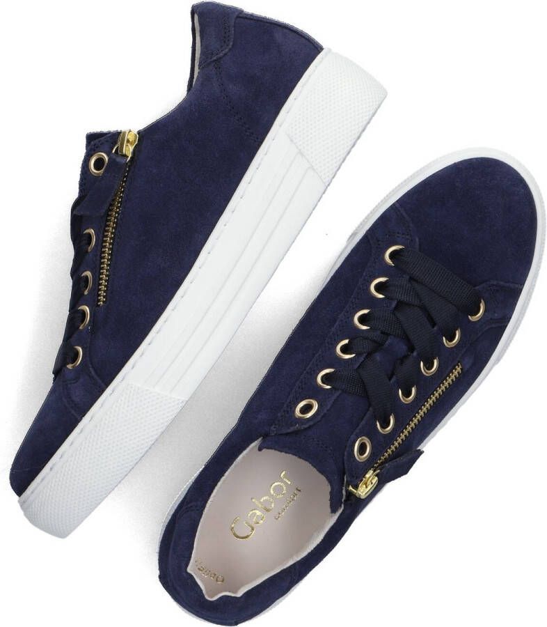 Gabor 465 Lage sneakers Dames Blauw