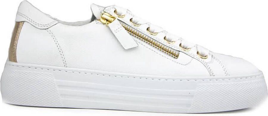 Gabor Witte Gouden Sneakers van geperst leer Multicolor Dames - Foto 6