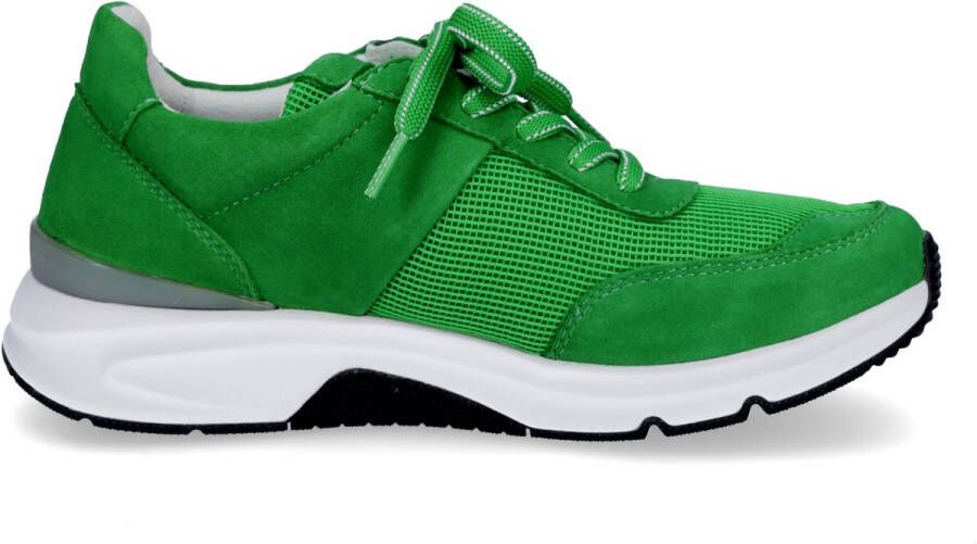 Gabor rollingsoft sensitive 46.897.34 dames rollende wandelsneaker groen
