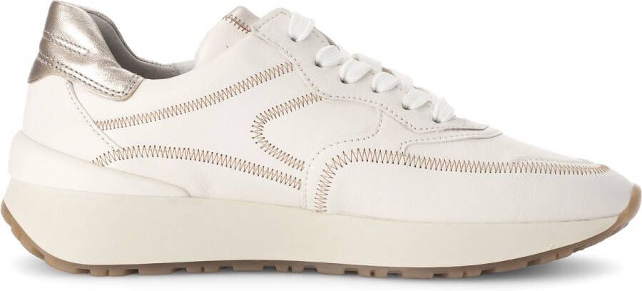 GABOR Lage Sneakers Dames 491 Maat: 42 5 Materiaal: Leer Kleur: Wit