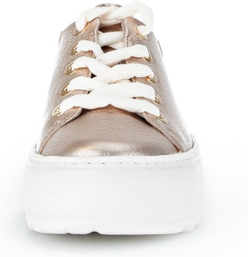 Gabor 496 Lage sneakers Leren Sneaker Dames Goud