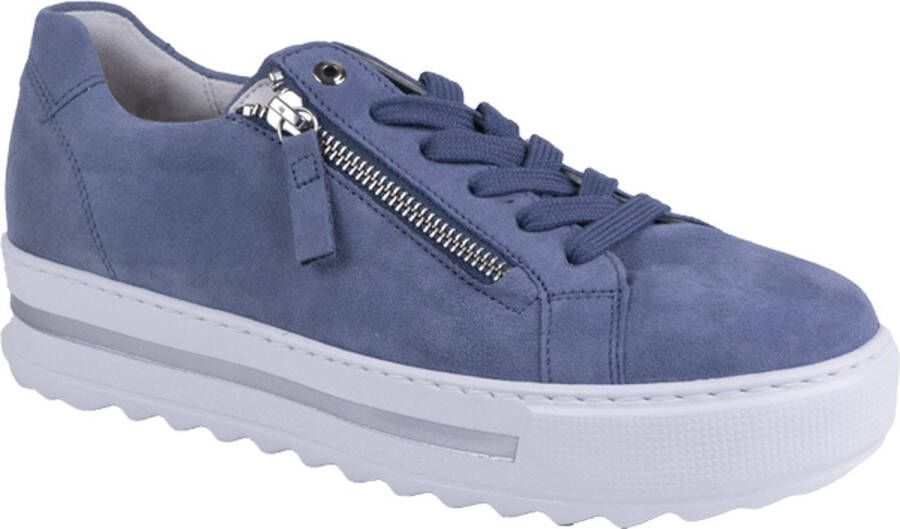 Gabor 498 Lage sneakers Dames Blauw