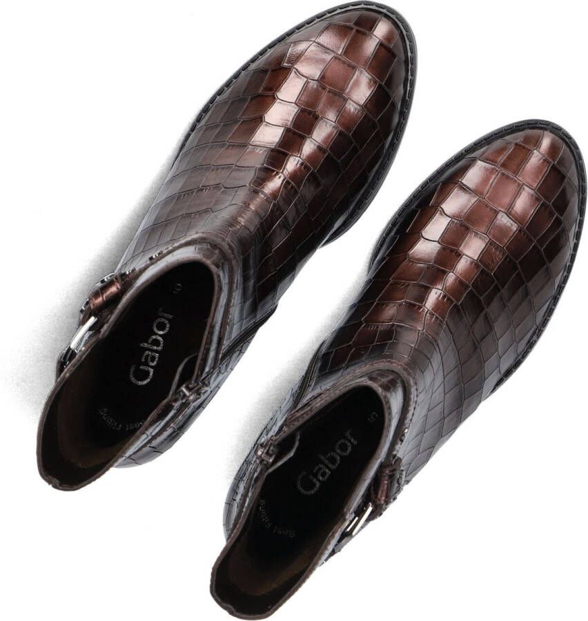 Gabor 511 Enkellaarsjes Enkelboots met rits Dames Brons