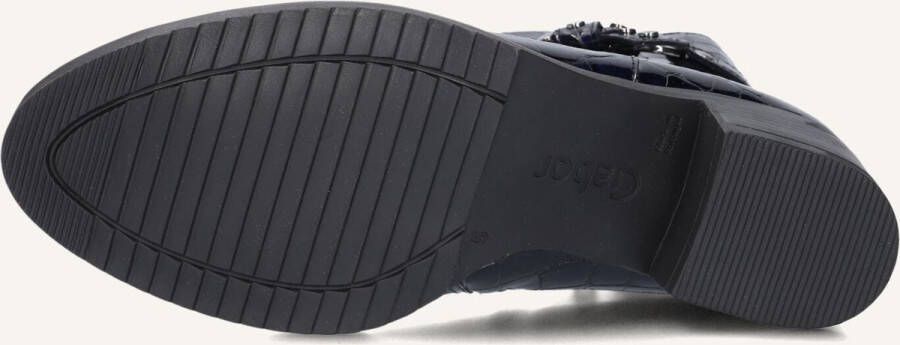 Gabor 512 Enkellaarsjes Enkelboots met rits Dames Blauw