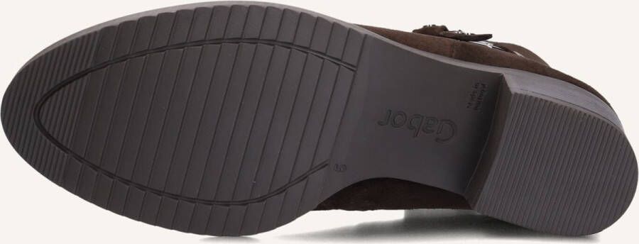 Gabor 512 Enkellaarsjes Enkelboots met rits Dames Bruin