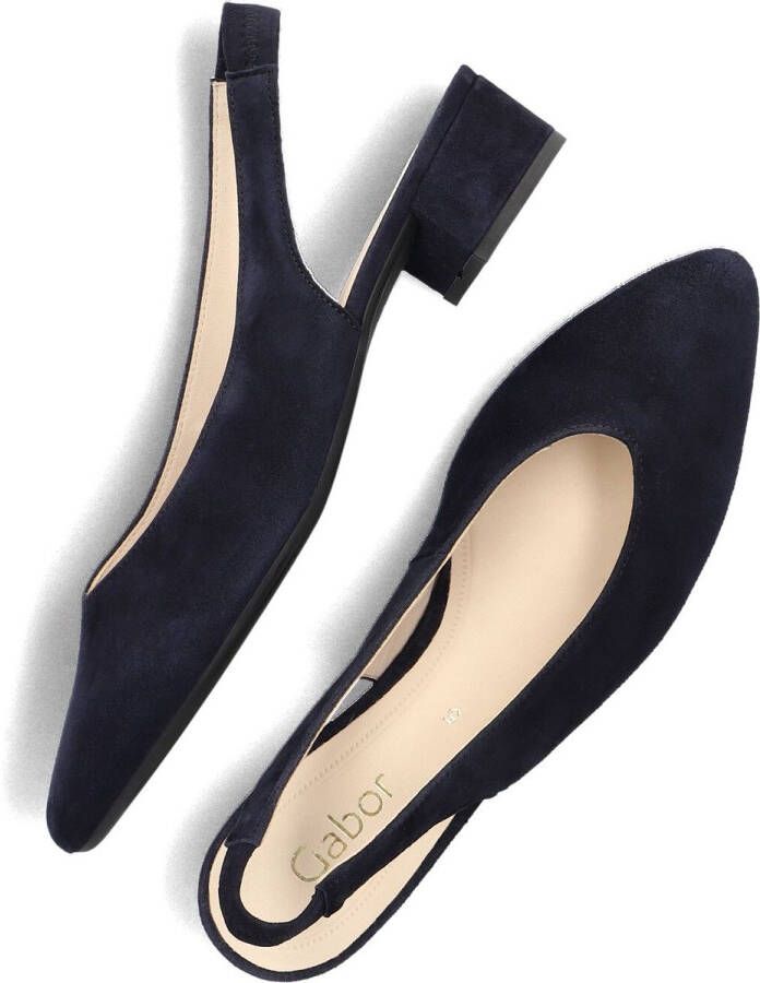 GABOR Slingbacks Dames 520.3 Maat: 35 5 Materiaal: Suède Kleur: Blauw