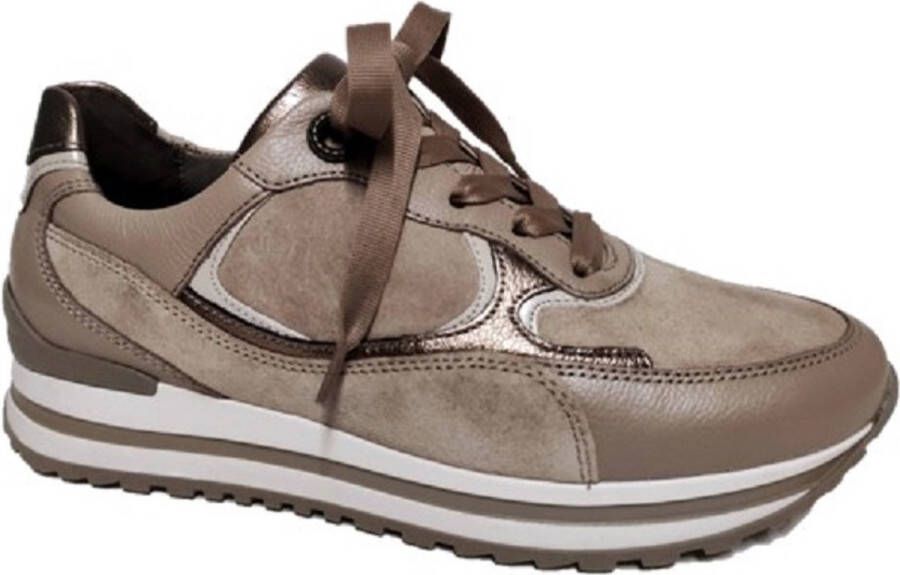 Gabor 525 Lage sneakers Dames Taupe