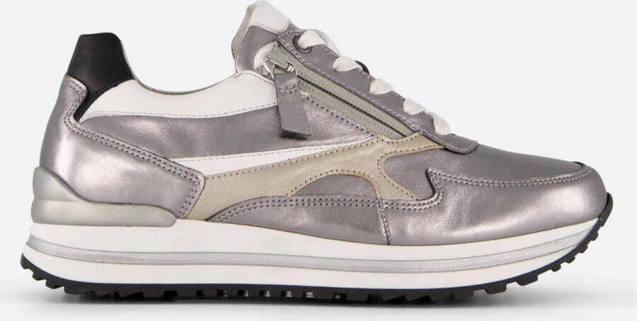 Gabor 56.526.90 Silver White Black H-Wijdte Veterschoenen