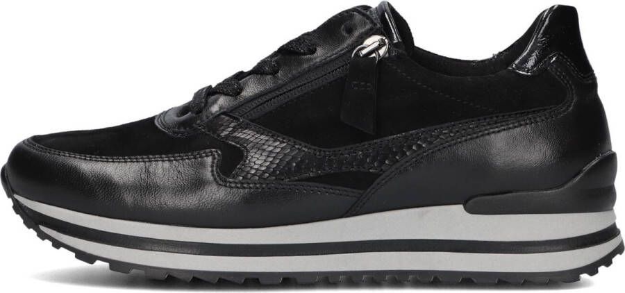GABOR Lage Sneakers Dames 527 Maat: 39 Materiaal: Suède Kleur: Zwart