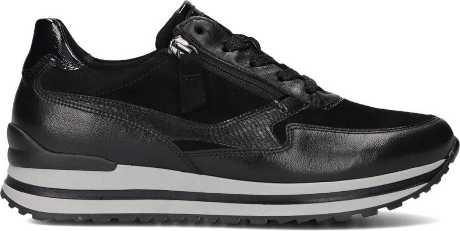 Gabor 527 Sneakers Suède Dames Zwart