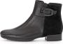Gabor Zwart leren enkellaarsje met comfortabele hak Black Dames - Thumbnail 1