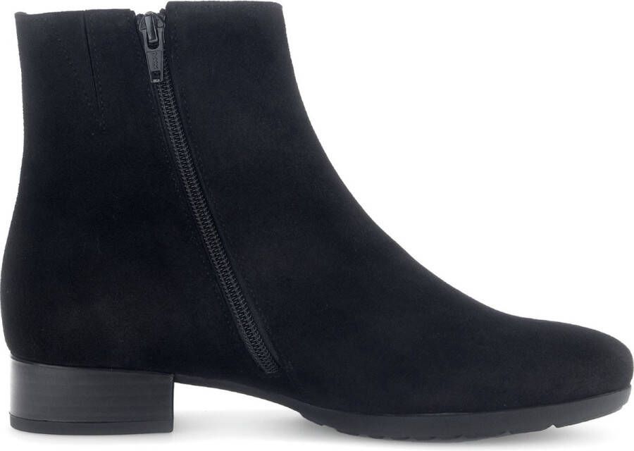 Gabor Elegante suède enkellaars zwart