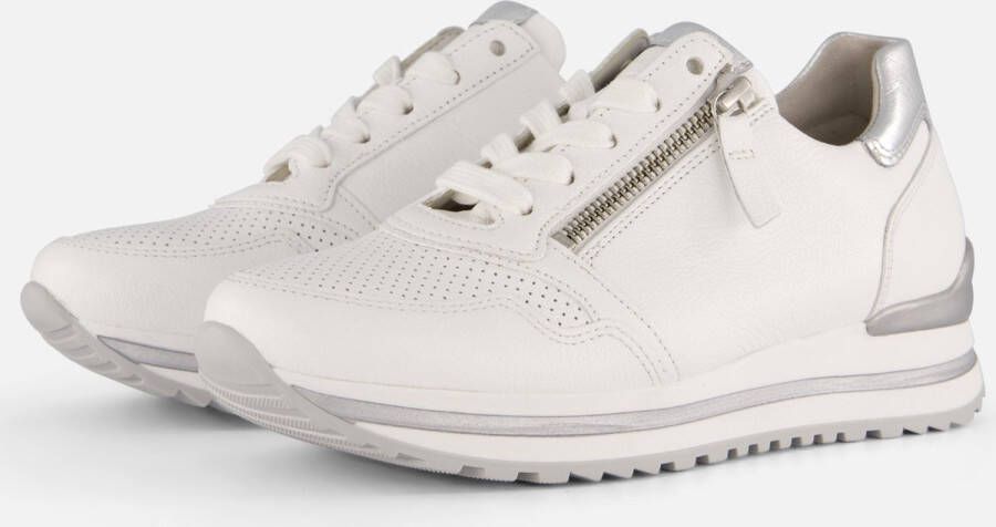 Gabor Witte Zilveren Leren Sport Basket Multicolor Dames - Foto 6