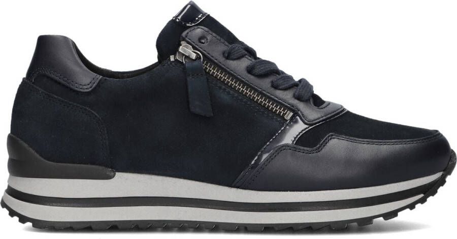 GABOR Lage Sneakers Dames 528 Maat: 40 5 Materiaal: Leer Kleur: Donkerblauw