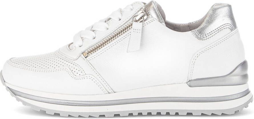 Gabor 528 Sneakers Leer Dames Wit