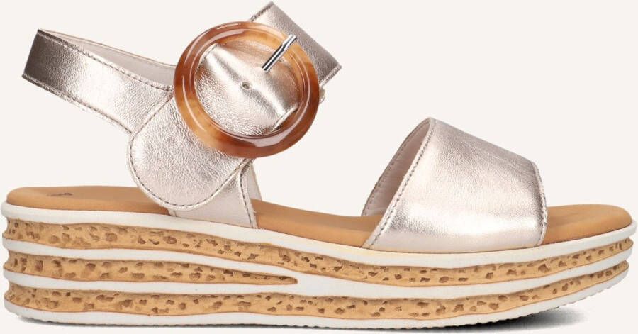 GABOR Dames 550.2 Maat: 44 Materiaal: Leer Kleur: Beige