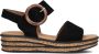 Gabor 550.2 Sandalen Met Sleehak Dames Zwart - Thumbnail 1