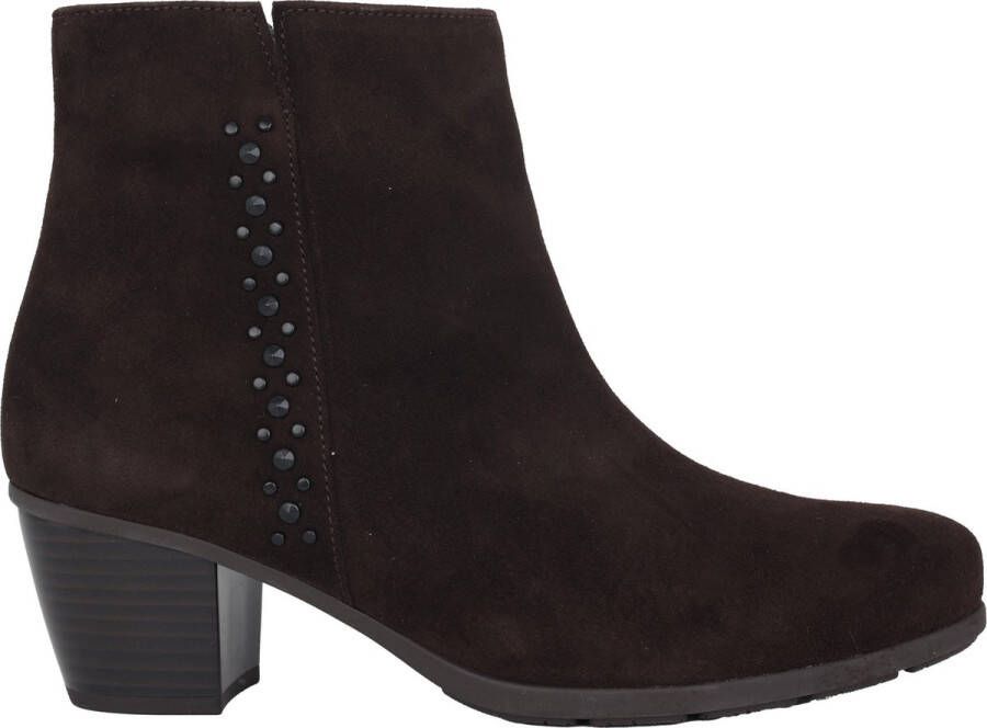 Gabor Bruine suède enkellaarzen 4 5 cm hak Brown Dames