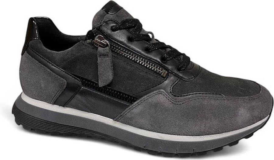 Gabor 56.378.40 Dr. Foul.Lack D.Grey Schw-sneaker -veterschoen