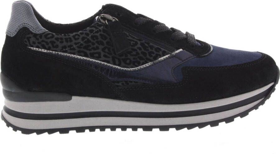 GABOR Lage Sneakers Dames 527 Maat: 42 Materiaal: Suède Kleur: Blauw