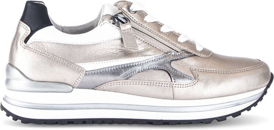GABOR Lage Sneakers Dames 526 Maat: 36 Materiaal: Leer Kleur: Beige