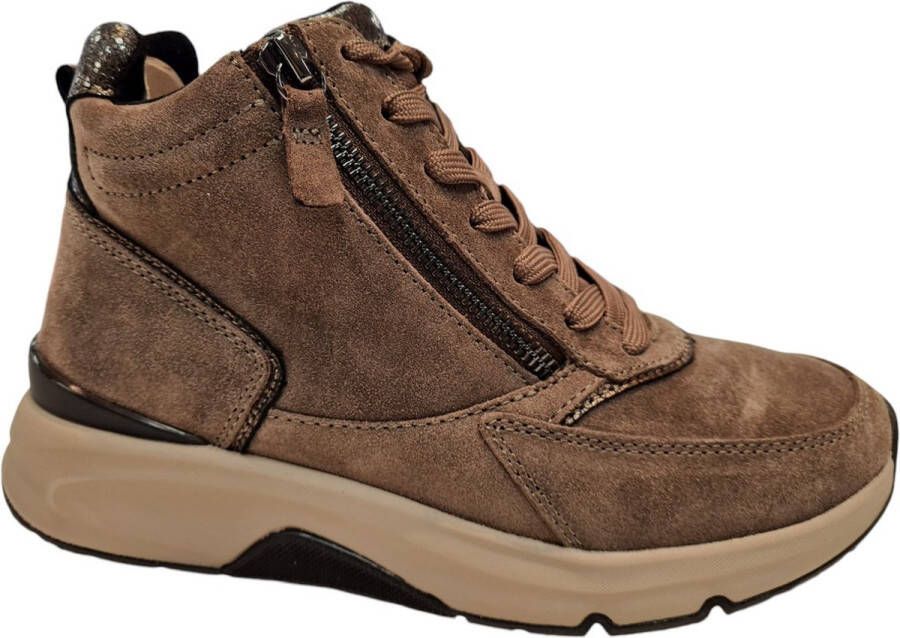 Gabor Dames Veterschoenen 56.887.30 Rolling Soft Taupe