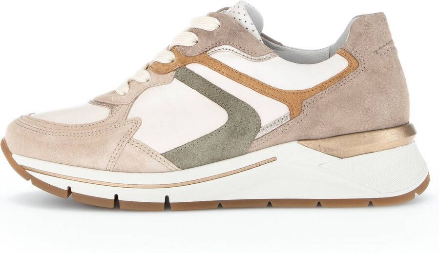 Gabor 585.1 Lage sneakers Leren Sneaker Dames Beige - Foto 6