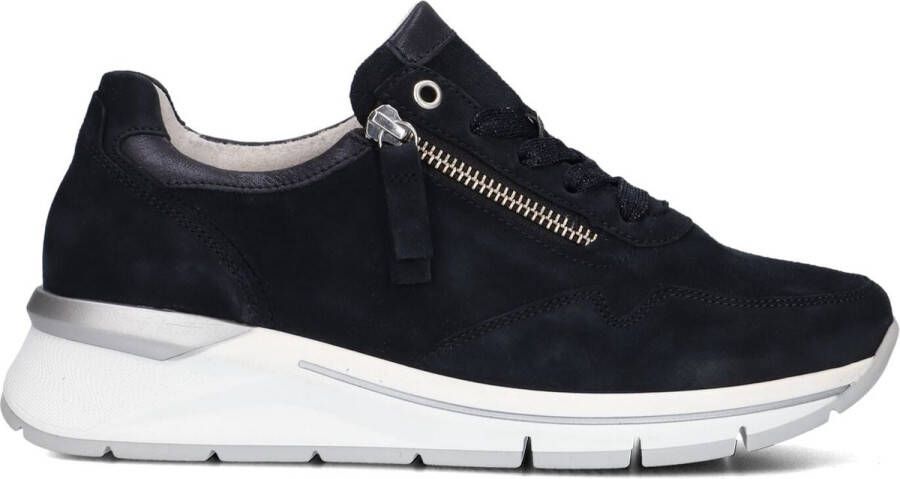 Gabor Lage Suède Sneaker 587 Comfort Collectie Blue Dames