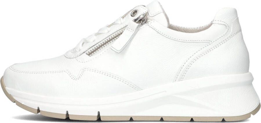 GABOR Lage Sneakers Dames 587 Maat: 42 5 Materiaal: Leer Kleur: Wit - Foto 4