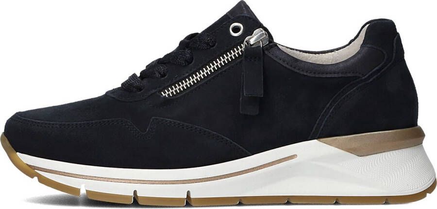 GABOR Lage Sneakers Dames 587 Maat: 38 5 Materiaal: Suède Kleur: Blauw