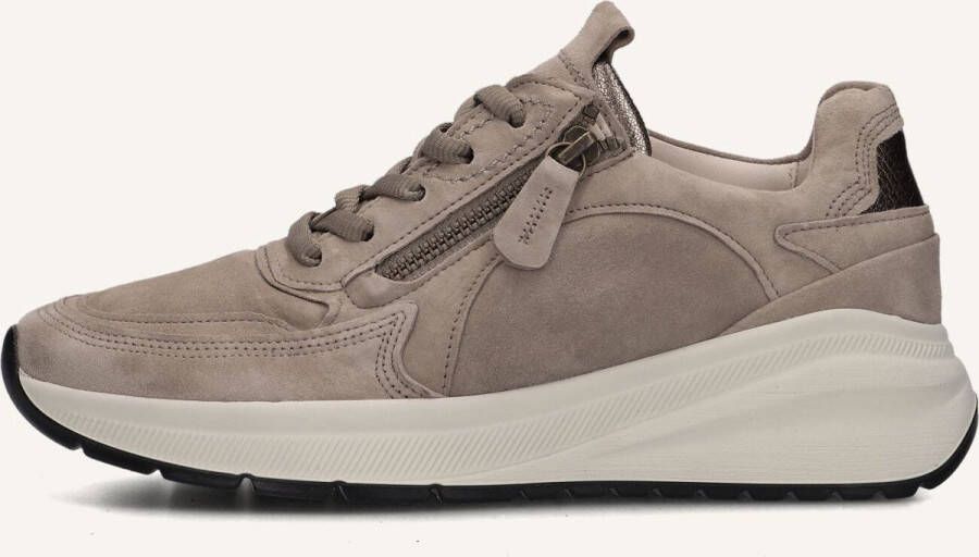 GABOR Lage Sneakers Dames 598 Maat: 40 Materiaal: Suède Kleur: Beige