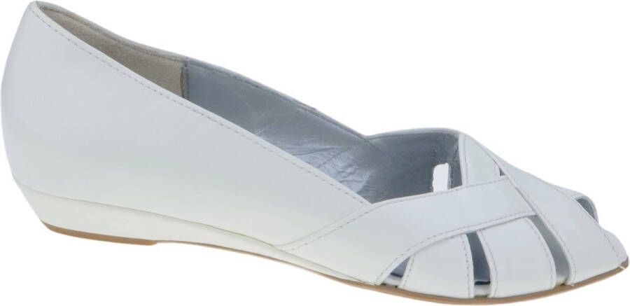 Gabor Flat Sandals White Dames