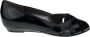 Gabor Zomer Patent Leren Zwarte Pumps Black Dames - Thumbnail 1