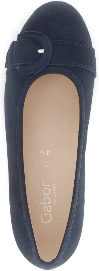 Gabor Ballerina's Florence blokhak business schoen comfort schoen met elastische afwerking breedte g