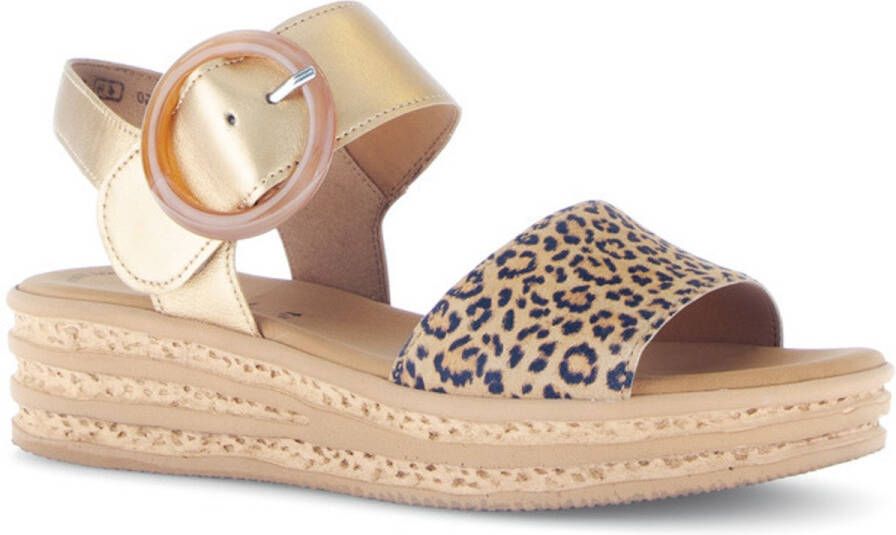 Gabor 64.550.32 Sandaal goud leopard