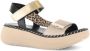 Gabor 64.593.14 Sandaal zwart goud - Thumbnail 1