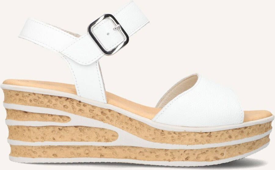Gabor 651 Sandalen Met Sleehak Dames Wit