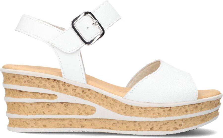 Gabor 651 Sandalen Met Sleehak Dames Wit
