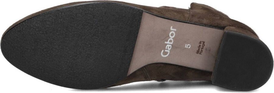 Gabor 680.3 Enkellaarsjes Enkelboots met rits Dames Bruin