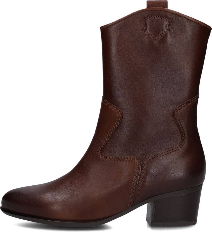 Gabor 681.2 Enkellaarsjes Enkelboots met rits Dames Cognac
