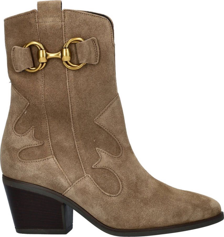 GABOR Cowboylaarzen Dames 694 Maat: 38 Materiaal: Suède Kleur: Taupe - Foto 3