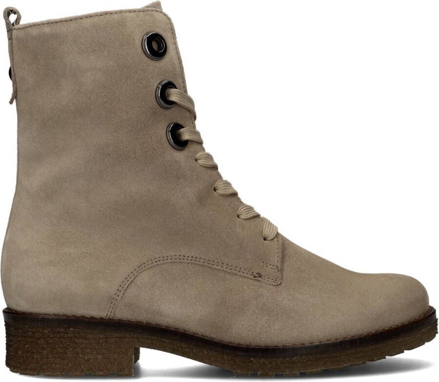 Gabor 705 Veterboots Laarzen Met Veters Dames Taupe