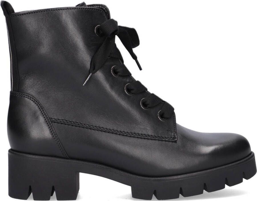 Gabor 711 Veterboots Laarzen Met Veters Dames Zwart